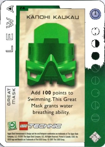 LEGO part BIONICLE Great Mask Challenge Game Card  74 (BioGMC074)
