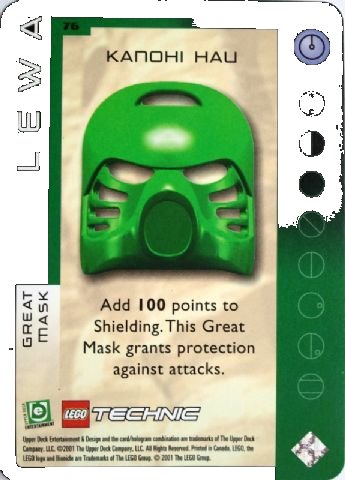 LEGO part BIONICLE Great Mask Challenge Game Card  76 (BioGMC076)