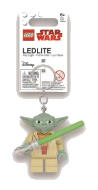 LEGO part LED Key Light Yoda with Lightsaber Key Chain (LEDLITE) LGL-KE122