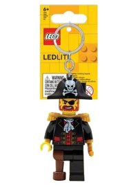 LEGO onderdeel LED Key Light Captain Brickbeard Key Chain (LEDLITE) - Tagged Version LGL-KE23H