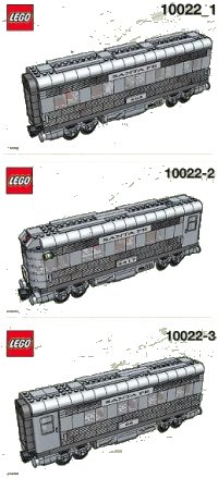 LEGO part Santa Fe Cars - Set II (dining, observation, or sleeping car) 10022-1