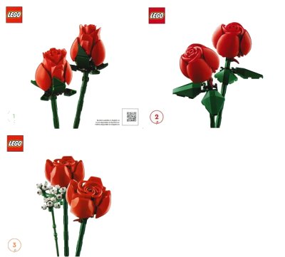 LEGO onderdeel Bouquet of Roses (10328-1)