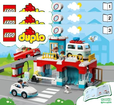 LEGO onderdeel Parking Garage and Car Wash (10948-1)