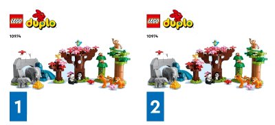 LEGO onderdeel Wild Animals of Asia (10974-1)
