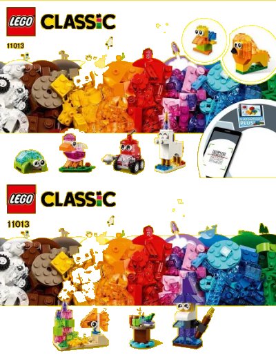 LEGO onderdeel Creative Transparent Bricks (11013-1)
