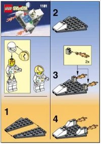 LEGO onderdeel Space Port Spacecraft 1181-1