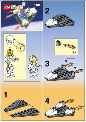 LEGO onderdeel Space Port Spacecraft (1181-1)