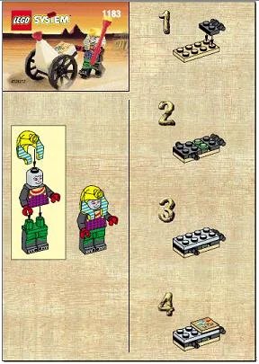 LEGO onderdeel Mummy and Cart (1183-1)