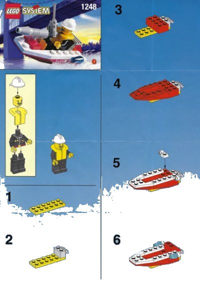 LEGO onderdeel Fire Boat (1248-1)