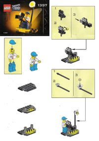LEGO onderdeel Cameraman 1357-1