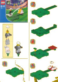 LEGO onderdeel Kleine Voetbalset 2 (Kabaya Versie) 1429-1