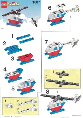 LEGO onderdeel Helicopter polybag (1607-1)