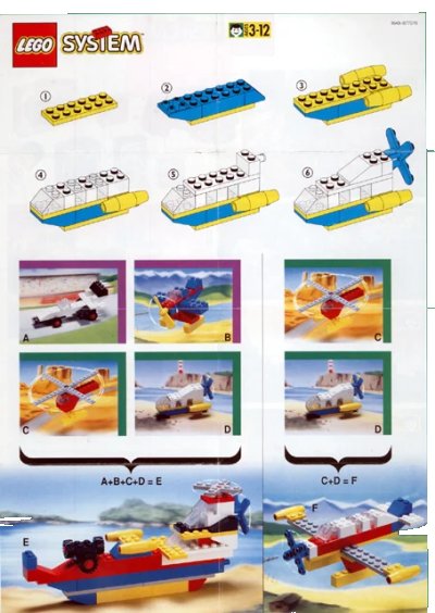 LEGO onderdeel Motion 4B, Sea Skimmer polybag (1649-1)