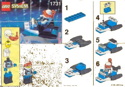 LEGO onderdeel Ice Planet Scooter (1731-1)