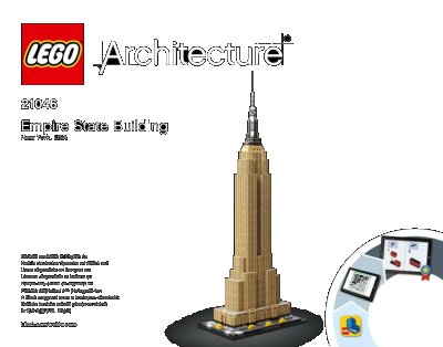 LEGO onderdeel Empire State Building (21046-1)