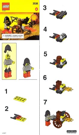 LEGO onderdeel Fright Knights Fire Cart (2538-1)