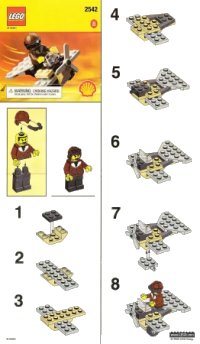 LEGO part Adventurer Plane 2542-1