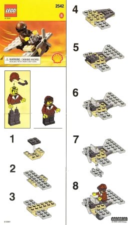 LEGO onderdeel Adventurer Plane (2542-1)