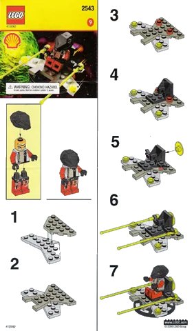 LEGO onderdeel Alien Space Plane (2543-1)