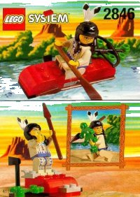 LEGO onderdeel Indian Kayak 2846-1