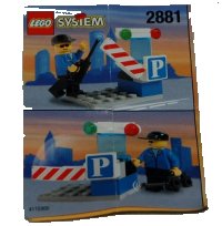LEGO part Parking Gate Attendant 2881-1