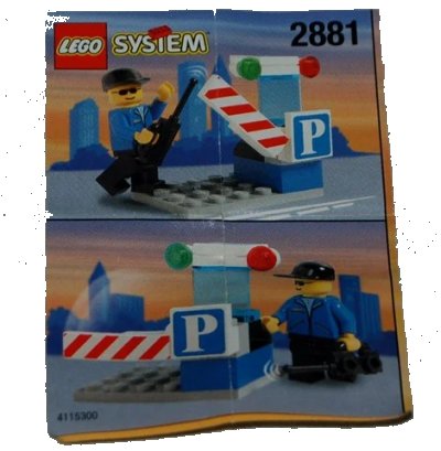 LEGO onderdeel Parking Gate Attendant (2881-1)