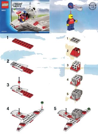 LEGO onderdeel Mini Airplane polybag (30012-1)