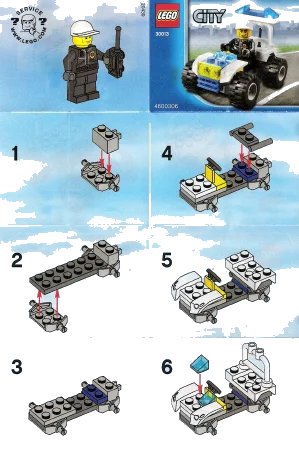 LEGO onderdeel Police Quad polybag (30013-1)