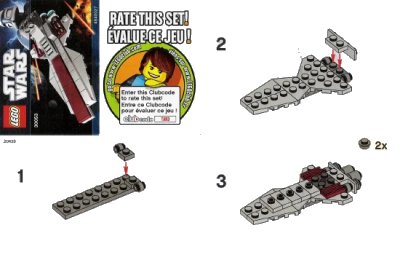 LEGO onderdeel Republic Attack Cruiser - Mini polybag (30053-1)