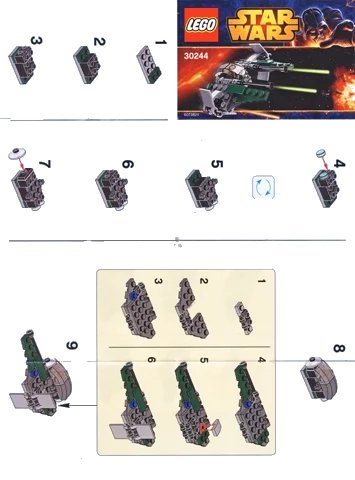 LEGO onderdeel Anakin's Jedi Intercepter - Mini polybag (30244-1)