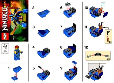 LEGO onderdeel Jay NanoMech polybag (30292-1)