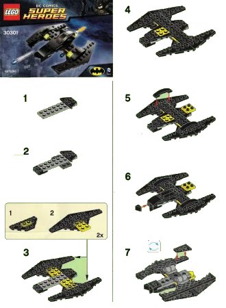 LEGO onderdeel Batwing polybag (30301-1)