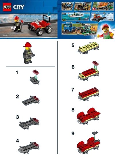 LEGO onderdeel Fire ATV polybag (30361-1)