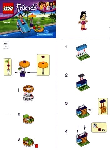 LEGO onderdeel Pool Foam Slide polybag (30401-1)