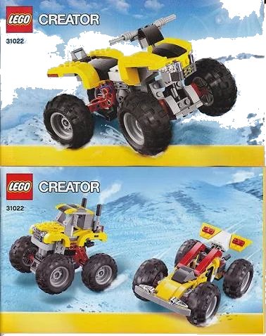LEGO onderdeel Turbo Quad (31022-1)