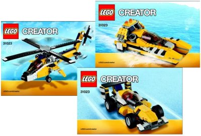 LEGO onderdeel Yellow Racers (31023-1)