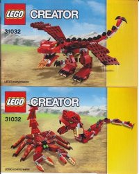 LEGO onderdeel Red Creatures 31032-1