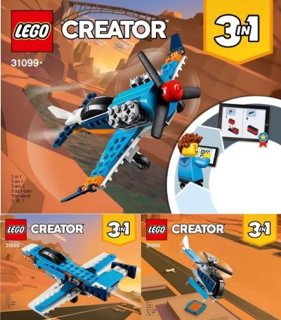 LEGO onderdeel Propeller Plane (31099-1)