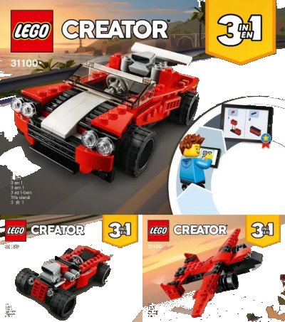 LEGO onderdeel Sports Car (31100-1)