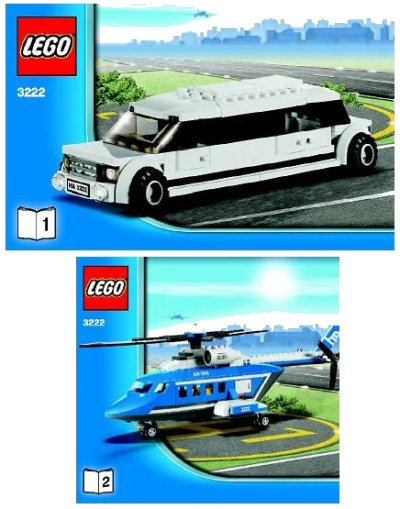 LEGO onderdeel Helicopter and Limousine (3222-1)