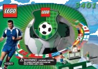 LEGO part Shoot 'n' Score - without ZIDANE / Adidas Minifigure 3401-1