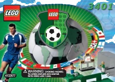 LEGO onderdeel Shoot 'n' Score - without ZIDANE / Adidas Minifigure (3401-1)