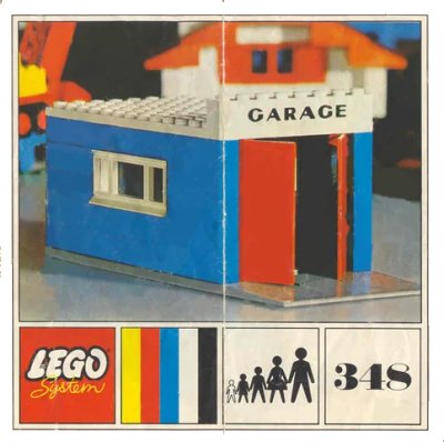 LEGO onderdeel Garage with Automatic Doors (348-1)