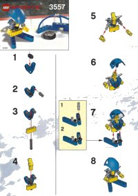LEGO onderdeel Blauwe Speler & Doelstelling 3557-1