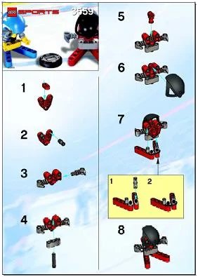 LEGO onderdeel Red & Blue Player (3559-1)