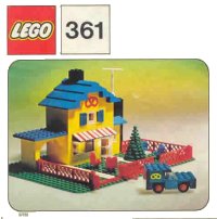LEGO part Tea Garden Cafe with Baker's Van 361-1