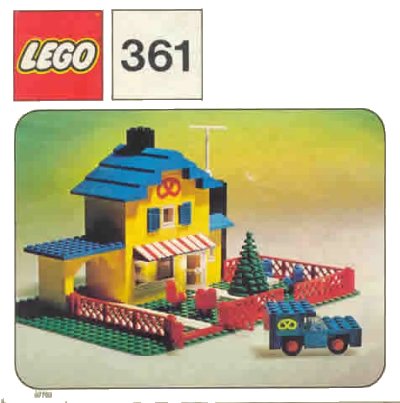 LEGO onderdeel Tea Garden Cafe with Baker's Van (361-1)