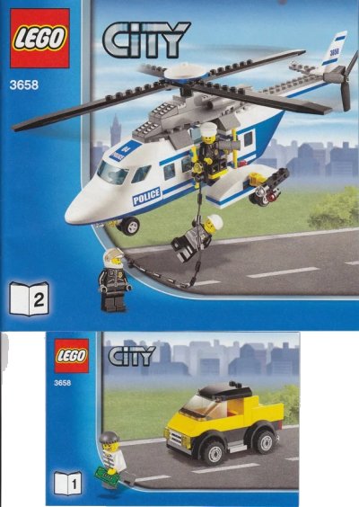 LEGO onderdeel Police Helicopter (3658-1)