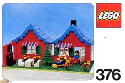 LEGO onderdeel Town House with Garden (376-2)