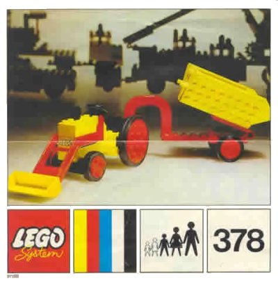 LEGO onderdeel Tractor (378-1)
